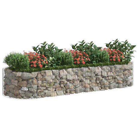 Vidaxl Gabion Planter Insented 300x100x50 cm galvaniseret jern