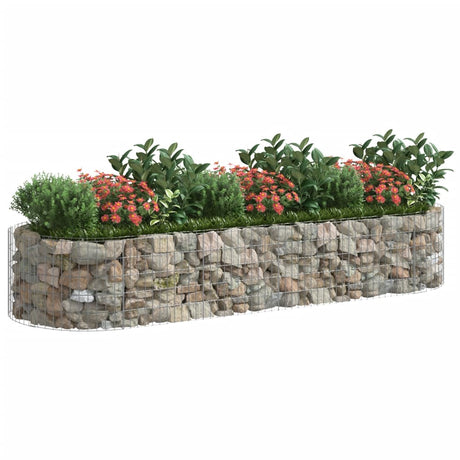 Vidaxl Gabion Planter Insented 300x100x50 cm galvaniseret jern