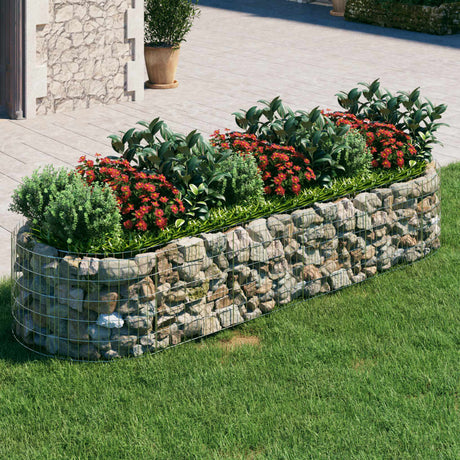 Vidaxl Gabion Planter Insented 300x100x50 cm galvaniseret jern
