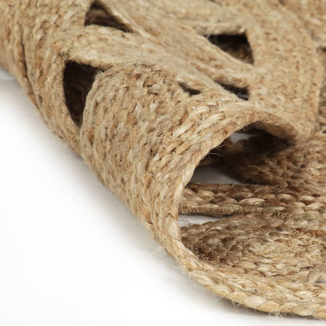 Vidaxl tæppe håndlavet 180 cm flettet jute