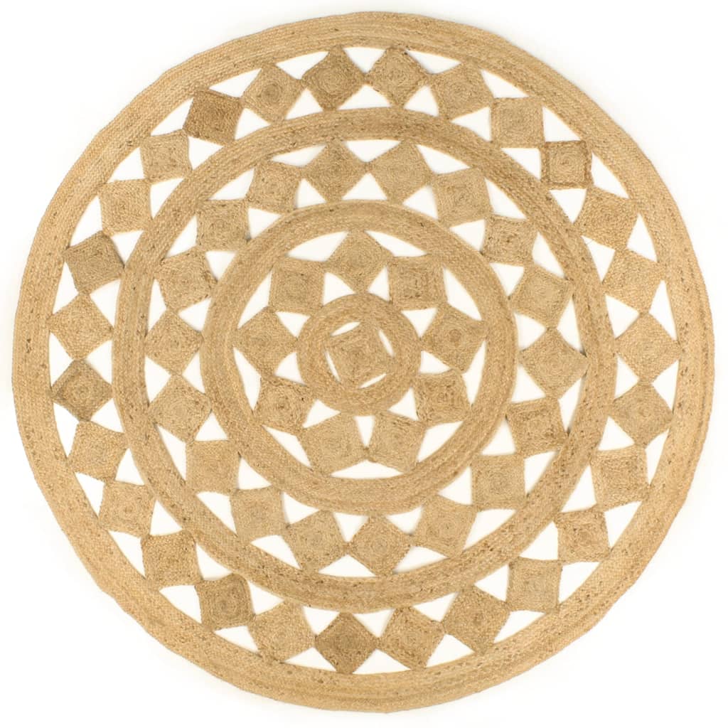 Vidaxl Rug Handmade 210 cm flettet jute