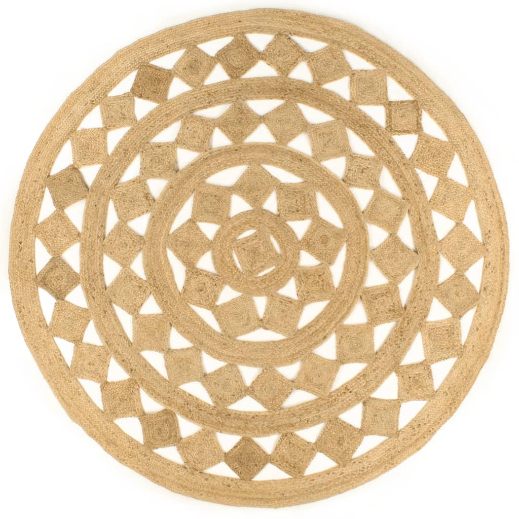 Vidaxl Rug Handmade 240 cm flettet jute