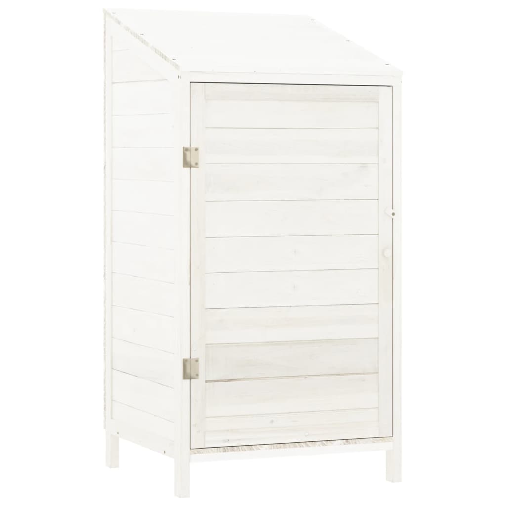 Vidaxl Garden Shed 55x52x112 cm Solid Pine White