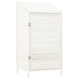 Vidaxl Garden Shed 55x52x112 cm Solid Pine White