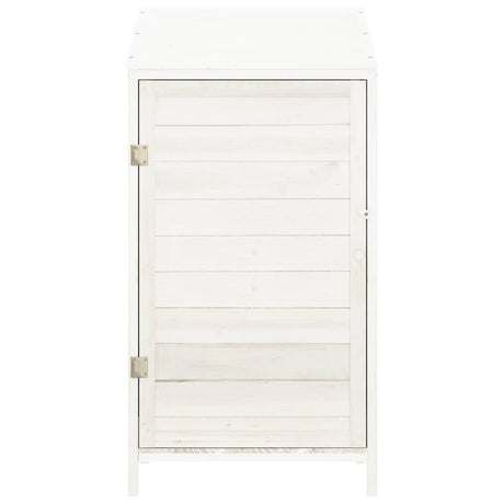 Vidaxl Garden Shed 55x52x112 cm Solid Pine White