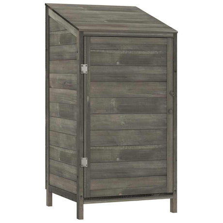 Vidaxl Garden Shed 55x52x112 cm Solid Pine -Wood Anthracite -farvet farver