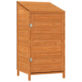 Vidaxl Garden Shed 55x52x112 cm Solid fyrretræbrun