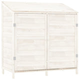 Vidaxl Garden Shed 102x52x112 cm Solid Pinewit White