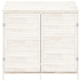 Vidaxl Garden Shed 102x52x112 cm Solid Pinewit White