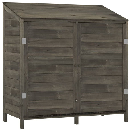 Vidaxl Garden Shed 102x52x112 cm Solid Pine -Wood Anthracite -farvet -farvet