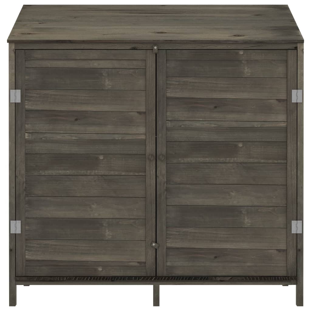 Vidaxl Garden Shed 102x52x112 cm Solid Pine -Wood Anthracite -farvet -farvet