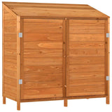 Vidaxl Garden Shed 102x52x112 cm Solid fyrretræbrun