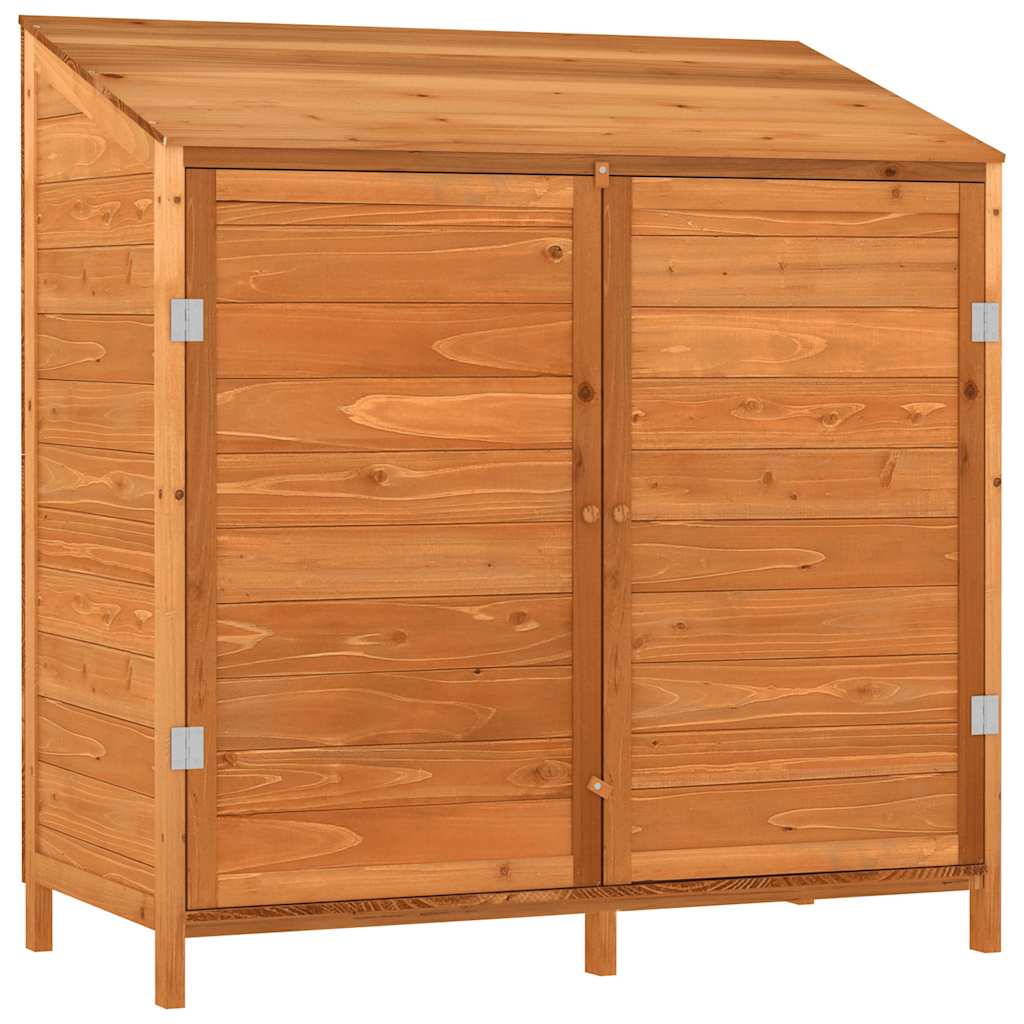 Vidaxl Garden Shed 102x52x112 cm Solid fyrretræbrun