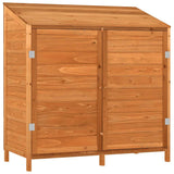 Vidaxl Garden Shed 102x52x112 cm Solid fyrretræbrun