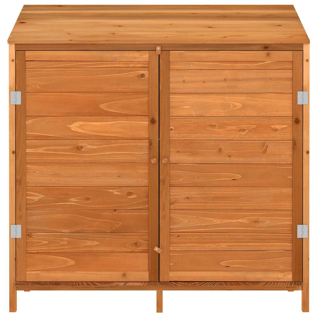 Vidaxl Garden Shed 102x52x112 cm Solid fyrretræbrun
