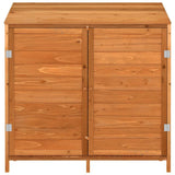 Vidaxl Garden Shed 102x52x112 cm Solid fyrretræbrun