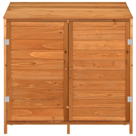 Vidaxl Garden Shed 102x52x112 cm Solid fyrretræbrun