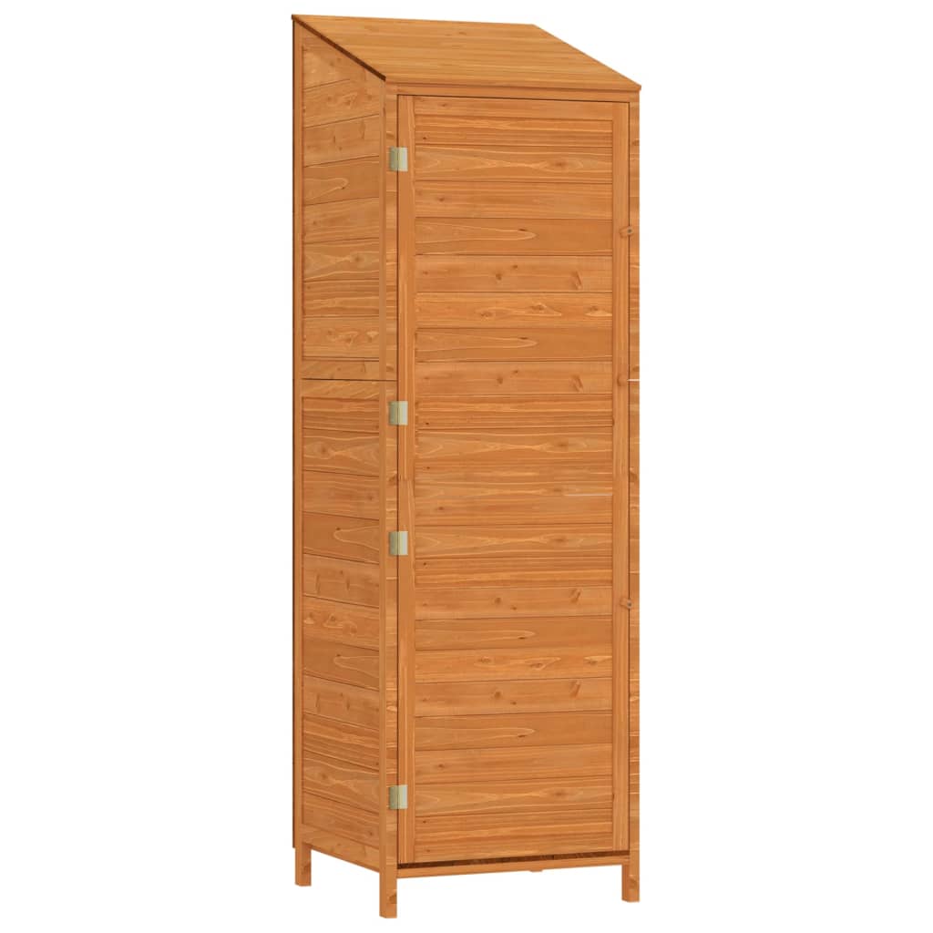 Vidaxl Garden Shed 55x52x174,5 cm Solid fyrretræbrun