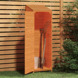 Vidaxl Garden Shed 55x52x174,5 cm Solid fyrretræbrun
