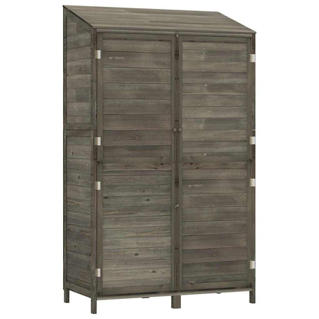 Vidaxl Garden Shed 102x52x174,5 cm Solid fyrretræ -træ Anthracite -farvet