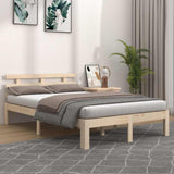 Vidaxl bedframe massief hout 135x190 cm double