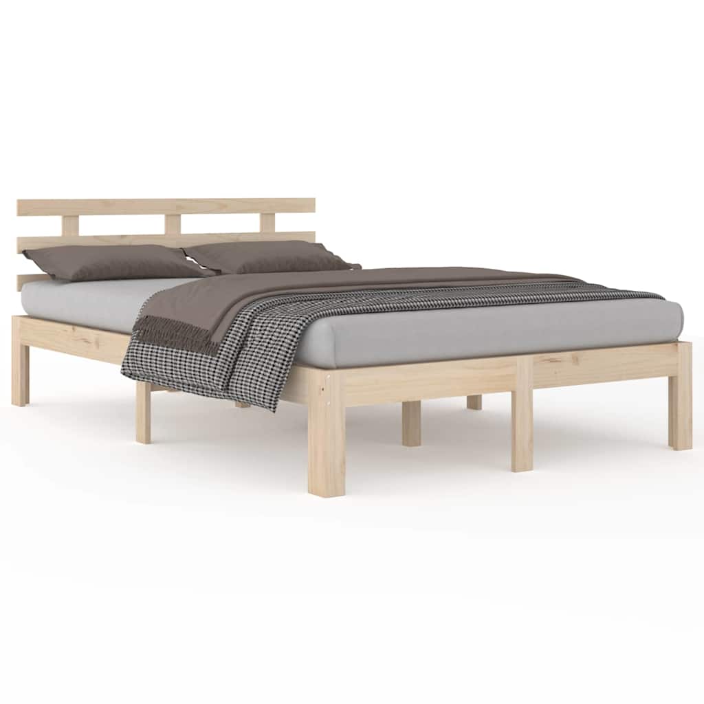 Vidaxl bedframe zonder matras massief hout 200x200 cm