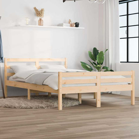 Vidaxl bedframe zonder matras massief hout 160x200 cm