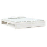 Vidaxl bedframe massief hout wit 180x200 cm