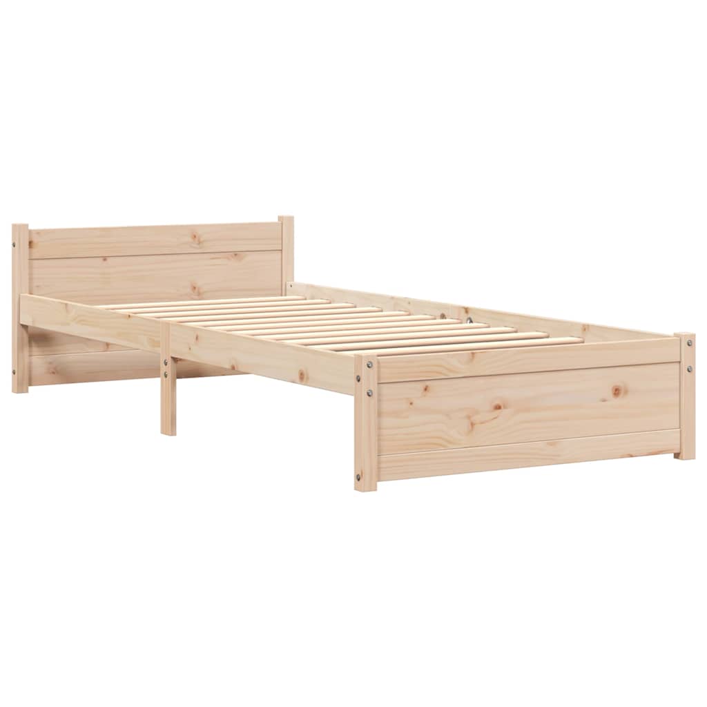 Vidaxl bedframe massief hout 90x200 cm