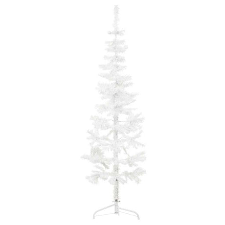 Vidaxl kunstigt juletræ halvt med standard smal 150 cm hvid