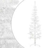 Vidaxl kunstigt juletræ halvt med standard smal 150 cm hvid
