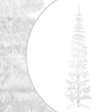 Vidaxl Kunstkerstboom halvdelen med standard smal 240 cm hvid