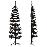 Vidaxl kunstig juletræ halvt med standard smal 120 cm sort