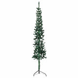 Vidaxl Kunstkerstboom halvdelen med standard smal 120 cm grøn