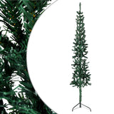 Vidaxl Kunstkerstboom halvdelen med standard smal 120 cm grøn