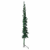 Vidaxl Kunstkerstboom halvdelen med standard smal 210 cm grøn