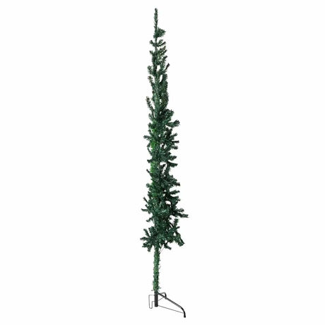 Vidaxl Kunstkerstboom halvdelen med standard smal 210 cm grøn