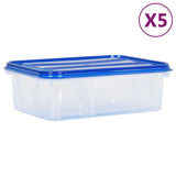Vidaxl Food Storage Containere 5 st med låg polypropen