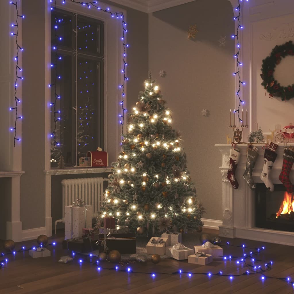 Vidaxl Light Garland med 150 lysdioder 15 m PVC Blue