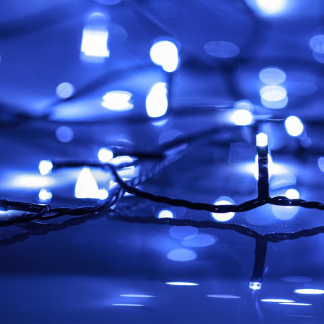 Vidaxl Light Garland med 600 lysdioder Blå 60 M PVC