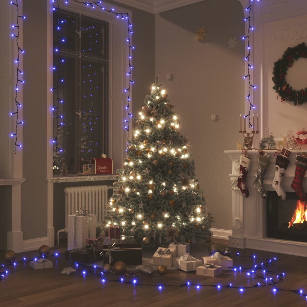 Vidaxl Light Garland med 1000 lysdiode Blå 100 M PVC