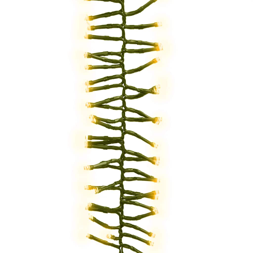 Vidaxl Light Garland Cluster med 3000 lysdioder Varm hvid 23 M PVC