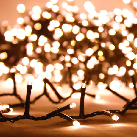 Vidaxl Light Garland Compact med 400 lysdioder Varm hvid 13 m PVC
