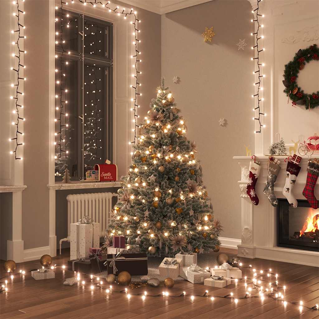 Vidaxl Light Garland Compact med 400 lysdioder Varm hvid 13 m PVC