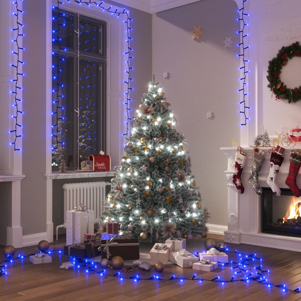 Vidaxl Light Garland Compact med 3000 lysdioder Blå 65 M PVC