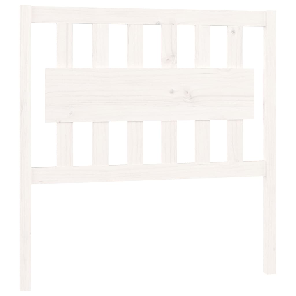 Vidaxl hoofdbord 95,5x4x100 cm massief grenenhout wit