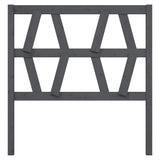 Vidaxl hoofdbord 96x4x100 cm massief grenenhout grijs