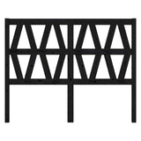 Vidaxl hoofdbord 126x4x100 cm massief grenenhout zwart