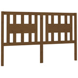 Vidaxl hoofdbord 206x4x100 cm massief grenenhout honingbruin
