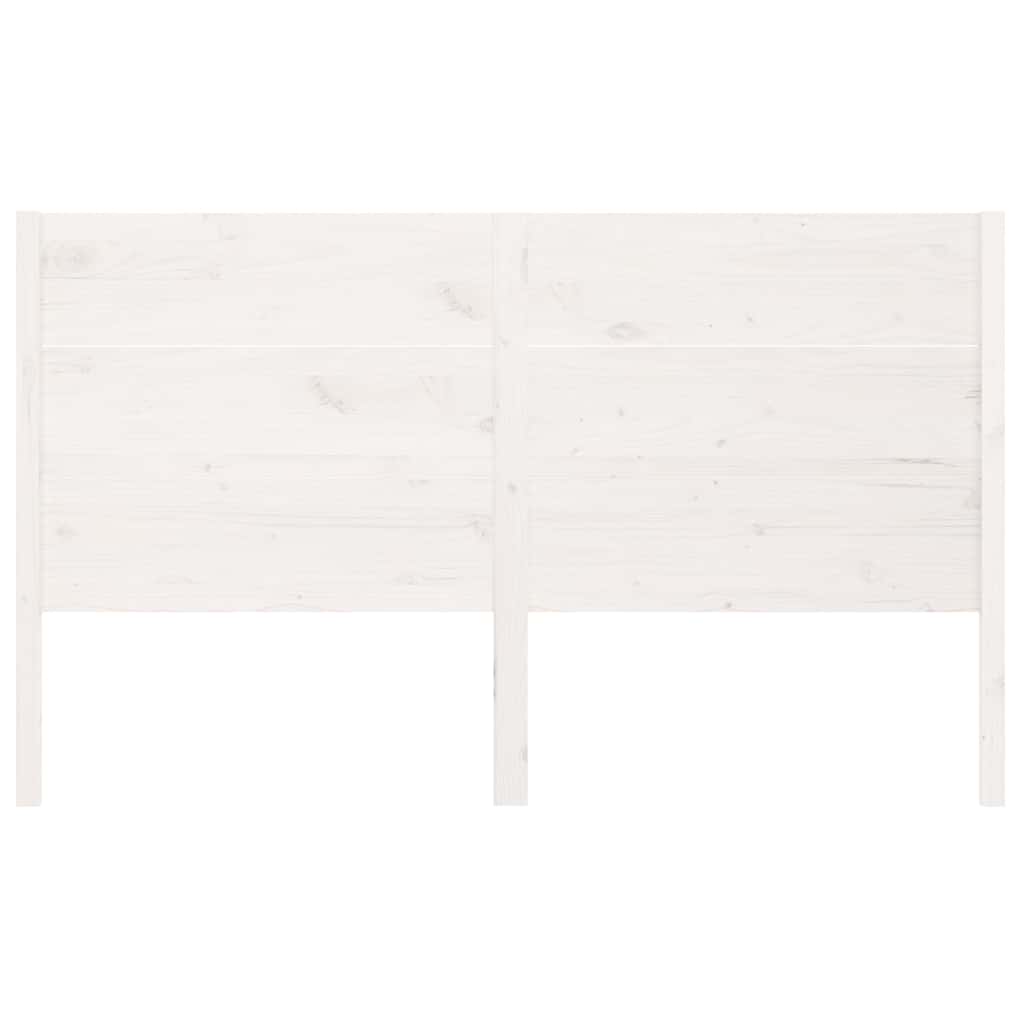 Vidaxl hoofdbord 146x4x100 cm massief grenenhout wit
